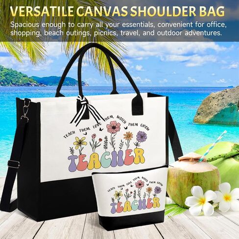Teacher Appreciation Gifts for Women, Best Unique Ideas from Students, Funny Retirement Graduation Thank You Gifts for Teacher w/Tote Bag, Back to School, Birthday, Christmas in Saudi Arabia
