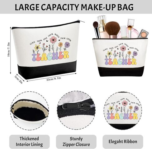 Teacher Appreciation Gifts for Women, Best Unique Ideas from Students, Funny Retirement Graduation Thank You Gifts for Teacher w/Tote Bag, Back to School, Birthday, Christmas in Saudi Arabia