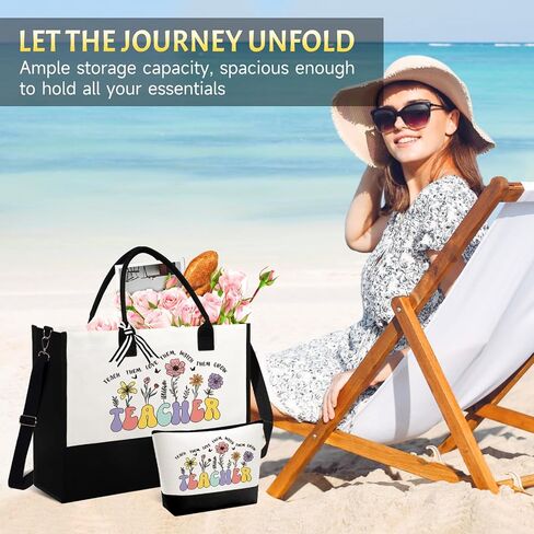Teacher Appreciation Gifts for Women, Best Unique Ideas from Students, Funny Retirement Graduation Thank You Gifts for Teacher w/Tote Bag, Back to School, Birthday, Christmas in Saudi Arabia