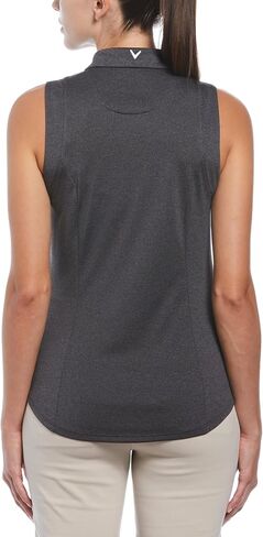 Callaway Women's Heather Sleeveless Golf Polo Shirt in Saudi Arabia