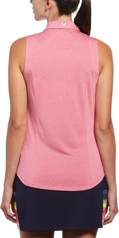 Callaway Women's Heather Sleeveless Golf Polo Shirt in Saudi Arabia