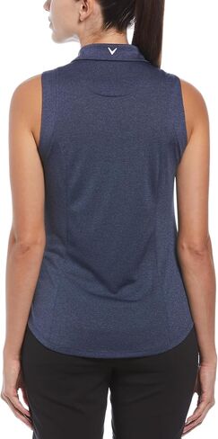 Callaway Women's Heather Sleeveless Golf Polo Shirt in Saudi Arabia