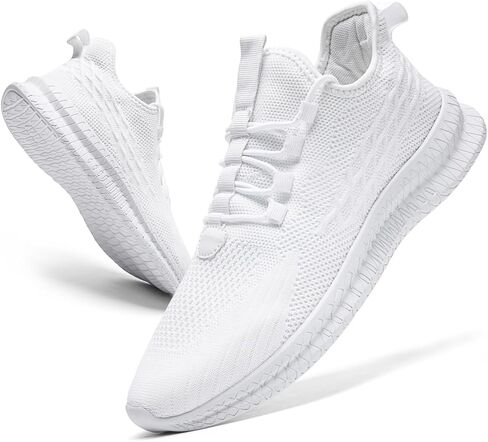 Running Shoes for Men Casual Slip on Tennis Walking Sneakers Lightweight Breathable Mesh Fashion Gym Athletic Sports Workout Non Slip Trainers in Saudi Arabia