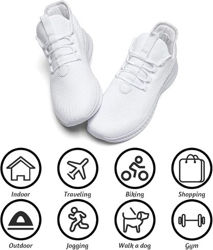 Running Shoes for Men Casual Slip on Tennis Walking Sneakers Lightweight Breathable Mesh Fashion Gym Athletic Sports Workout Non Slip Trainers in Saudi Arabia