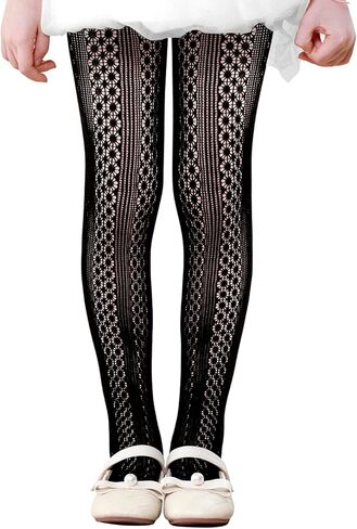 Century Star Girls Lace Stockings Kids Cheer Fishnet Hollow Dancl in Kuwait
