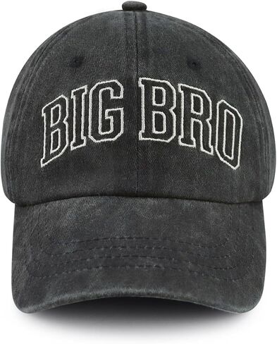 Big Bro Hats for Boys, Funny Adjustable Cotton Embroidered Kids Baseball Cap in Saudi Arabia