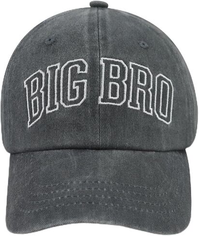 Big Bro Hats for Boys, Funny Adjustable Cotton Embroidered Kids Baseball Cap in Saudi Arabia