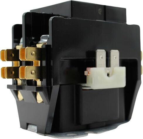 موصل HVAC Genius HVAC، قطب واحد 30 أمبير / ملف موصل قطب واحد 24 فولت، موصل تيار متردد بديل متوافق مع مرحل مكيف الهواء hn51kc024، أنظمة التبريد، مدرج في قائمة UL in Saudi Arabia