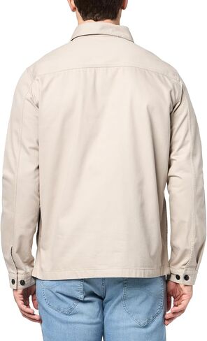 HUGO Men's Twill Patch Pockets Button Down Overshirt in Saudi Arabia
