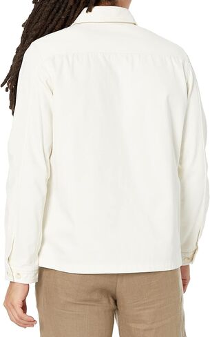 HUGO Men's Twill Patch Pockets Button Down Overshirt in Saudi Arabia