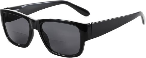 BLUEMOKY Square Bifocal Sunglasses for Men: Reading Glasses with UV400 Protection - Retro Shades Classic Rectangle Frame in Saudi Arabia