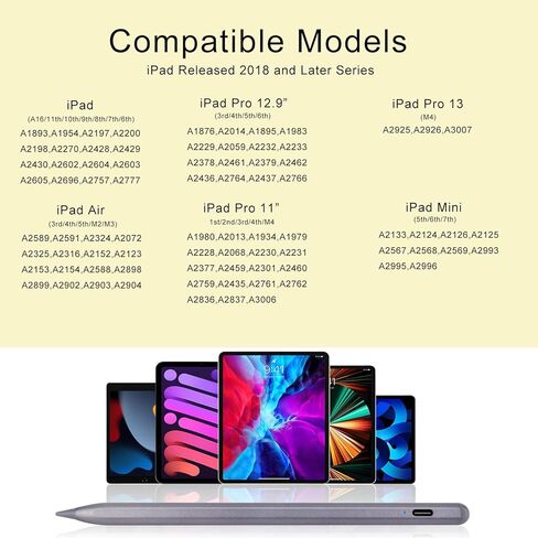 Apple Pencil 2nd Generation for iPad 10th Generation Pen,Stylus for iPad Air 5th Generation Pencil Apple iPad Pro Pen,iPad Mini 6th/5th,iPad 8th 9th 10th Gen,iPad Air 13-Inch iPad Pencil White in Kuwait