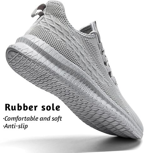 Running Shoes for Men Casual Slip on Tennis Walking Sneakers Lightweight Breathable Mesh Fashion Gym Athletic Sports Workout Non Slip Trainers in Saudi Arabia