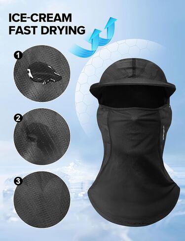 INBIKE Balaclava Face Mask for Men Women UV Protection Motorcycle Cover Breathable Ski Masks Neck Gaiter Summer in Saudi Arabia