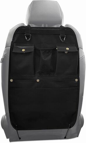 منظم مقعد السيارة الأسود مع عدة جيوب وخطافات in Kuwait