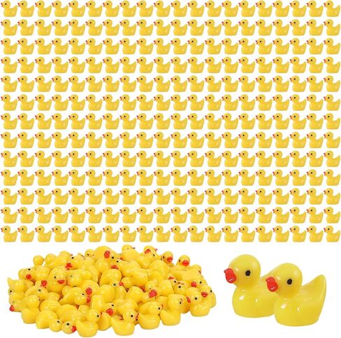 GADIEDIE 260Pcs Mini Resin Ducks,Miniature Figures Fairy Garden Duck,Tiny Resin Duck for Home Hide Prank Game Dollhouse Decor Aquarium Potted Miniature Landscape Ornament in Saudi Arabia