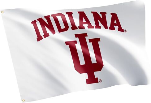 Desert Cactus Indiana University Flag Hoosiers Bloomington Flags Banners 100% Polyester Indoor Outdoor 3x5 (Style 2) in Kuwait