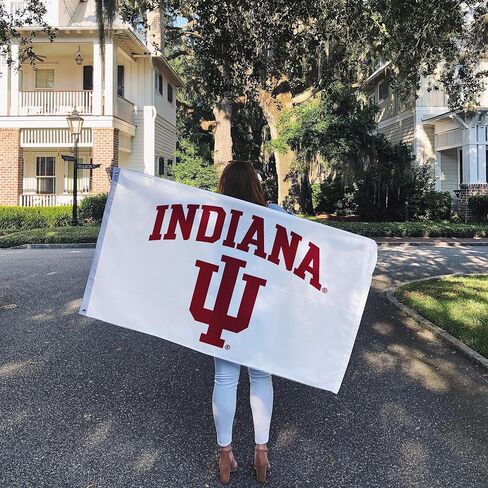 Desert Cactus Indiana University Flag Hoosiers Bloomington Flags Banners 100% Polyester Indoor Outdoor 3x5 (Style 2) in Kuwait