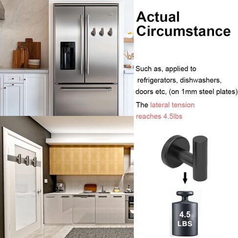 Magnetic Hooks Coat Magnet Hooks for Hanging,Magnetic Hooks Heavy Duty with Strong Magnet for Pot Holder,Grill,Refrigerator,Home,Kitchen,Workplace or Office. in Saudi Arabia