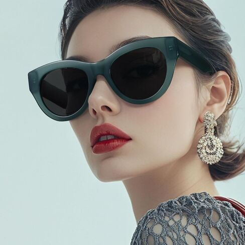 ZENOTTIC Polarized Sunglasses Women Round: Trendy Sun Glasses for Ladies - Retro Classic Shades UV400 Protection in Kuwait