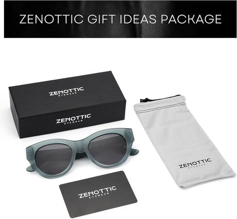 ZENOTTIC Polarized Sunglasses Women Round: Trendy Sun Glasses for Ladies - Retro Classic Shades UV400 Protection in Kuwait