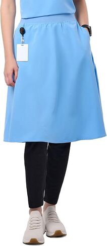 تنانير Jennifer 2 -Pocket Flared Scrub for Women - Soft Fabric Skirt Scrubs ، حزام مرن ، Fit Classic in Kuwait