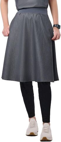 تنانير Jennifer 2 -Pocket Flared Scrub for Women - Soft Fabric Skirt Scrubs ، حزام مرن ، Fit Classic in Kuwait