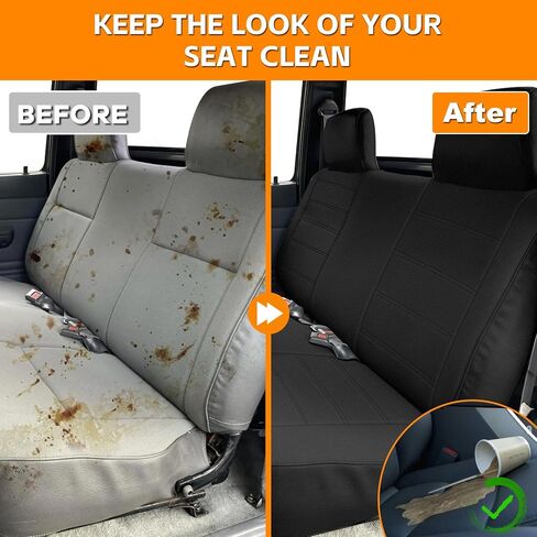 Front Bench Seat Cover Compatible with 1990-1995 Toyota Pickup with Molded Headrest and Large Shifter Shorter (Bottom with Small 2-3 inches Notch) in Kuwait