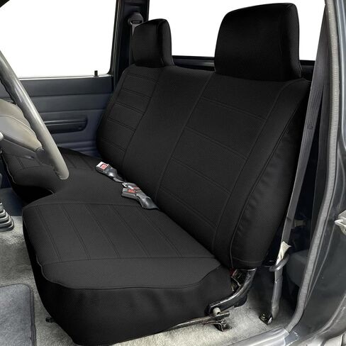 Front Bench Seat Cover Compatible with 1990-1995 Toyota Pickup with Molded Headrest and Large Shifter Shorter (Bottom with Small 2-3 inches Notch) in Kuwait