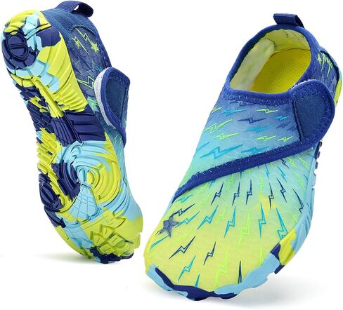 Kids Water Shoes Boys Girls - Wide Toe Box Quick Dry Barefoot Shoes Breathable Non Slip Aqua Athletic Sneakers for Swim Beach Pool Kayak Hiking Sand Walking Travel Essentials (Little Kid/Big Kid) in Saudi Arabia