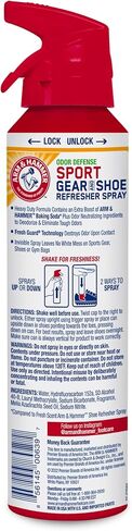 رذاذ Arm & Hammer ™ Sport Gear & Shoe Refresher ، الدفاع عن الرائحة الشاقية للمعدات الرياضية والأحذية ، مزيل العرق لأكياس الصالة الرياضية ، قفازات الملاكمة ، معدات الهوكي ، ومنصات كرة القدم (6.7 أوقية) (3 عبوات) in Saudi Arabia