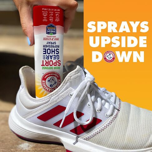 رذاذ Arm & Hammer ™ Sport Gear & Shoe Refresher ، الدفاع عن الرائحة الشاقية للمعدات الرياضية والأحذية ، مزيل العرق لأكياس الصالة الرياضية ، قفازات الملاكمة ، معدات الهوكي ، ومنصات كرة القدم (6.7 أوقية) (3 عبوات) in Saudi Arabia