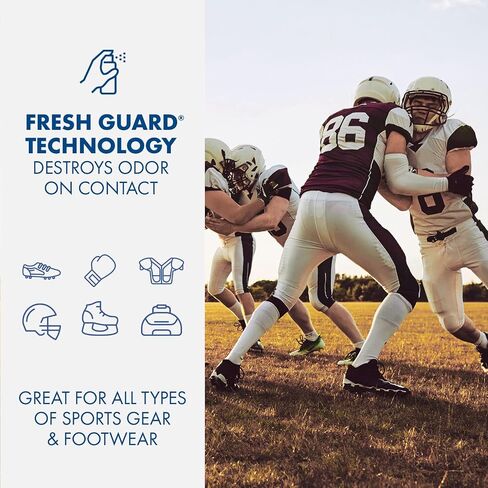 رذاذ Arm & Hammer ™ Sport Gear & Shoe Refresher ، الدفاع عن الرائحة الشاقية للمعدات الرياضية والأحذية ، مزيل العرق لأكياس الصالة الرياضية ، قفازات الملاكمة ، معدات الهوكي ، ومنصات كرة القدم (6.7 أوقية) (3 عبوات) in Saudi Arabia