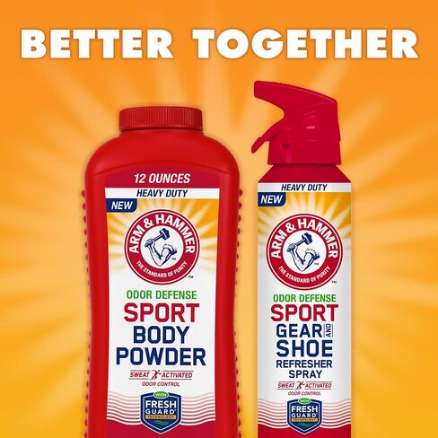 رذاذ Arm & Hammer ™ Sport Gear & Shoe Refresher ، الدفاع عن الرائحة الشاقية للمعدات الرياضية والأحذية ، مزيل العرق لأكياس الصالة الرياضية ، قفازات الملاكمة ، معدات الهوكي ، ومنصات كرة القدم (6.7 أوقية) (3 عبوات) in Saudi Arabia