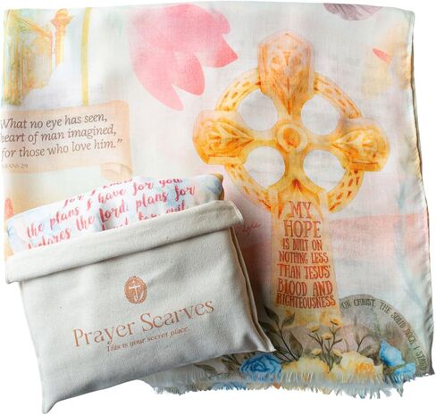 Hope Prayer Scarf - Large, Lightweight Prayerfully Created Bible Verse Shawl, 35x70", Uplifting Encouragement Christian Gift in Saudi Arabia
