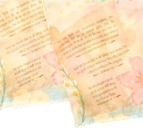 Hope Prayer Scarf - Large, Lightweight Prayerfully Created Bible Verse Shawl, 35x70", Uplifting Encouragement Christian Gift in Saudi Arabia