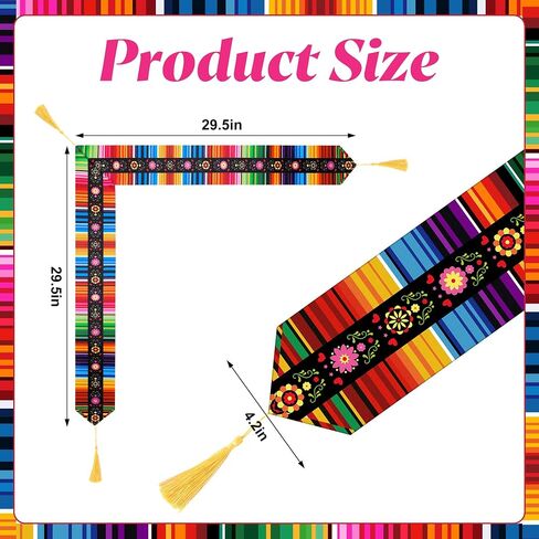 Wehhbtye 6Pcs/4Pcs Mexican Graduation Stole Sash 2025, Mexican Serape Sash, Mexico Class Sash Scarf for Graduation Ceremony in Kuwait