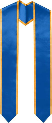 Plain Graduation Stole for Unisex Adult Classic End With Trim Graduation Sash Honor Stoles, 72" Long, 9 Colors in Saudi Arabia