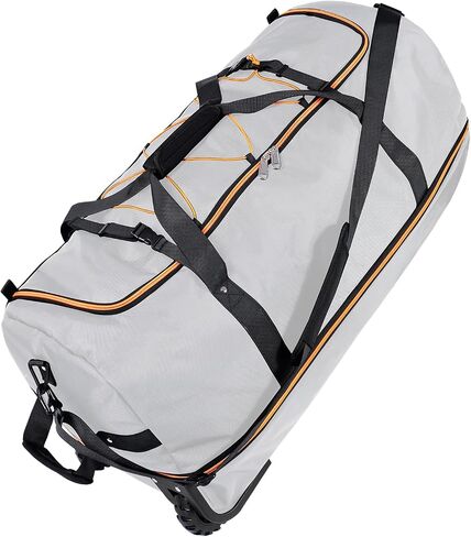 110L Expandable to 140L 32" Foldable Oxford Soft-Sided Rolling Duffle Bag with 2 Heavy-Duty Wheels,3 Large Compartments,Adjustable Shoulder Strap and Attached Organizer Pouch,Green in Kuwait