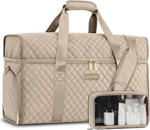 Weekender Travel Duffle Bag for Women: Overnight Bags with Shoe Compartment Carry on Bags for Airplanes with Toiletry Bag Weekend Yoga Gym Bag with Wet Pocket Black in Saudi Arabia