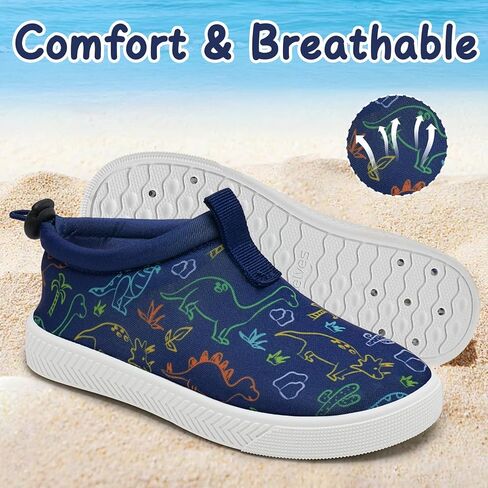 Watelves Toddler Water Shoes Kids Boys and Girls Quick Water Water Sneakers تنزلق على أحذية السباحة المائية للشاطئ يوميًا المشي in Saudi Arabia