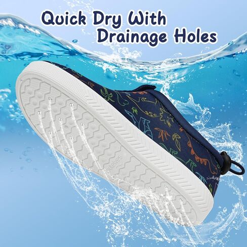 Watelves Toddler Water Shoes Kids Boys and Girls Quick Water Water Sneakers تنزلق على أحذية السباحة المائية للشاطئ يوميًا المشي in Saudi Arabia
