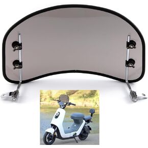 Scooter Windshield Motorcycle Windscreen Universal Wind Deflector Screen Windshield Spoiler Air Deflector (Gray)
