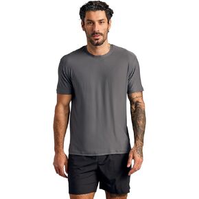 True Classic Workout Shirts for Men - Athletic Tops & Gym Shirts for Men, Quick-Dry Mens Workout Shirt, Pack of 1, Carbon, XL