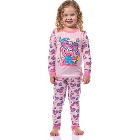 Sesame Street Toddler Girls' Abby Cadabby Extra Sweet 2 Piece Long Sleeve Pajama Set