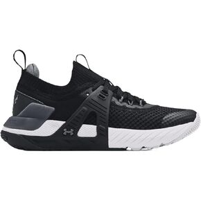 Under Armour Youth Big Kids UA Project Rock 4 Training Shoes (Black/White 001, US Footwear Size System, Big Kid, Men, Numeric, Medium, 7)