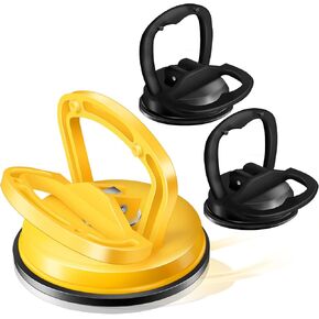 Car Dent Puller 3 Pack Dent Puller Stroy Car Dent Kit Cup Cup Cup Suction Dent Puller for Car Repair Repan Dend Tool لجسم السيارة ، ورفع البلاط ، والأشياء المتحركة ، والشاشة (أصفر+أسود)