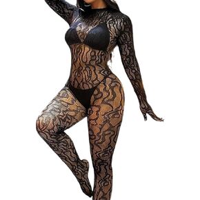 【High Elasticity】Lace Bodystocking - Comfortable & Breathable Women's Lingerie Set