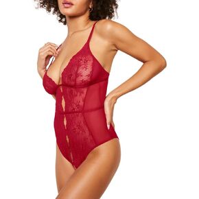 Adore Me Rosie Unlined Bodysuit - XS-4X Regular & Plus-Size Lace Bodysuit Lingerie With Lace Cups & Cheeky Back