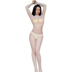 Women Sexy Full Body Stockings Sexy Matte Lingerie Bodysuit Nylon Long Sleeve Bodystocking
